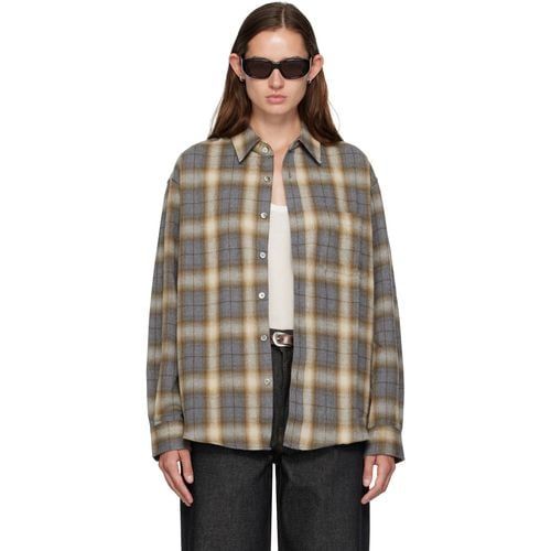 COOR Brown Ombre Flannel One Pocket Che...