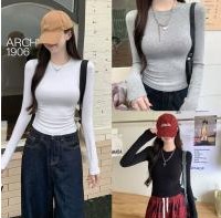 Korean Dress?Long-sleeved shirt✨Women'...